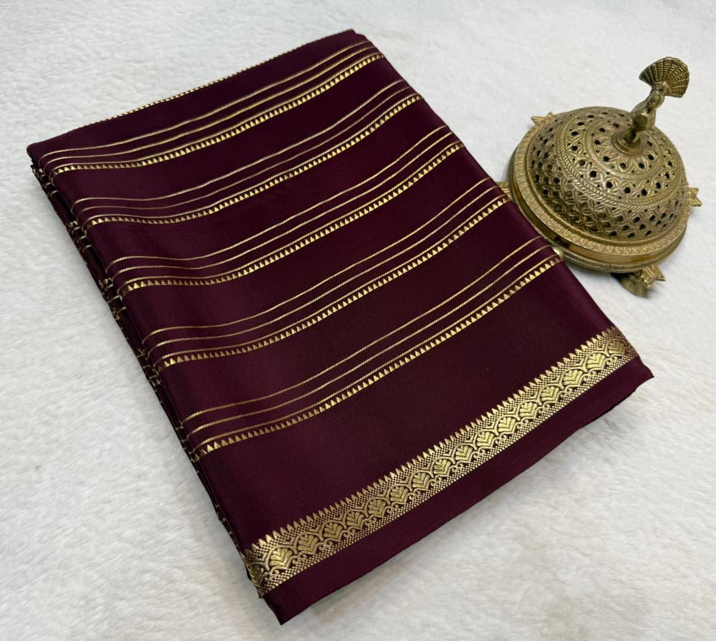 Semi Mysore Silk Sarees image 19