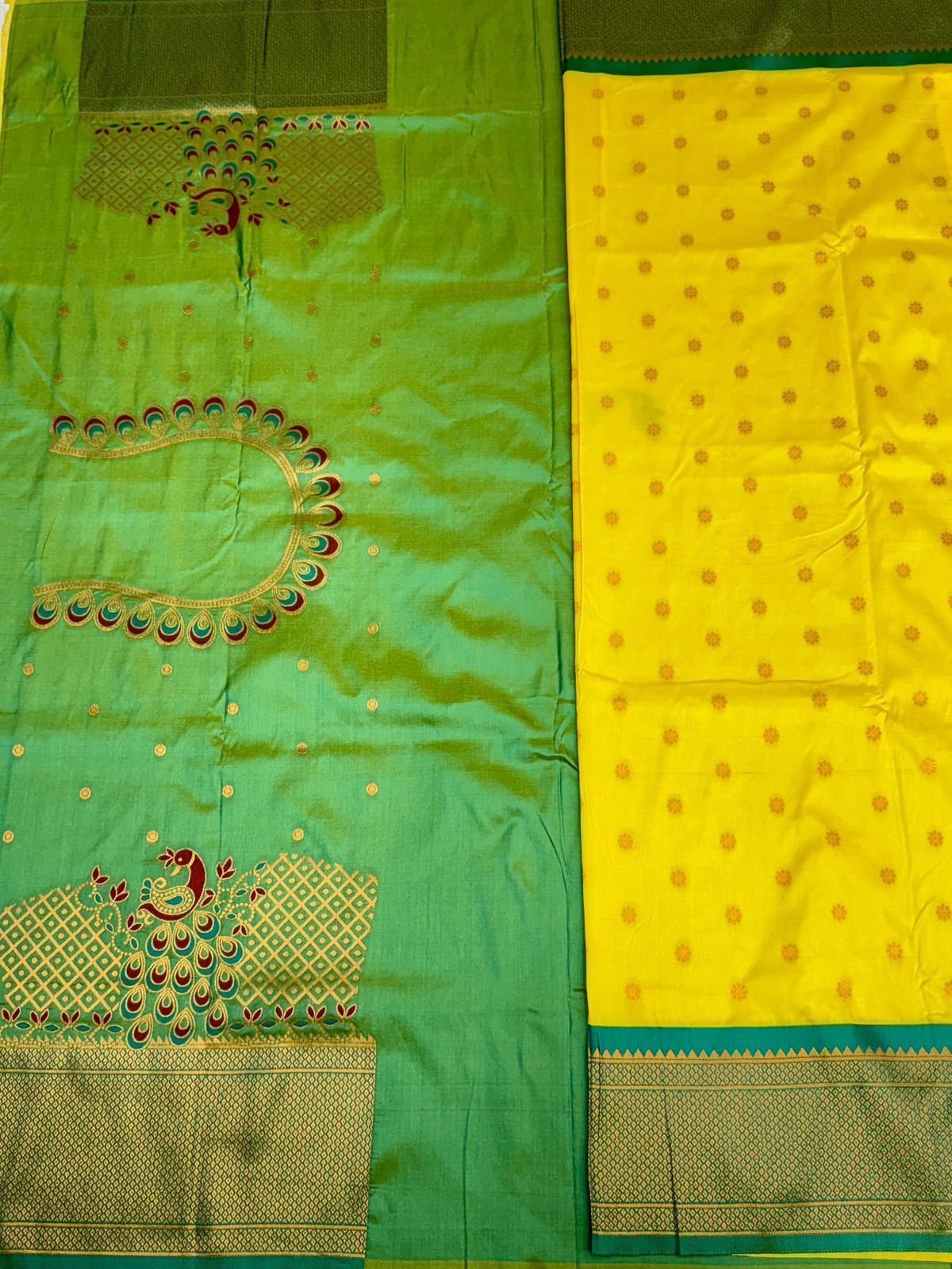 Yeola Kalanjali Double Pallu Paithani image 29