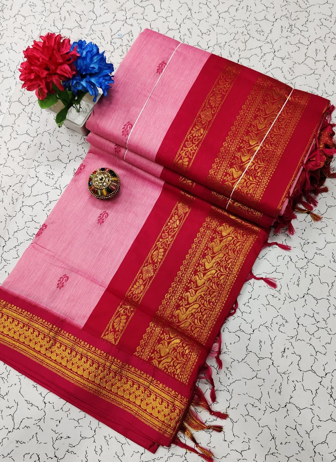 Kalyani Cotton Saree ( BUTTA) image 2